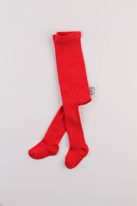 Unisex Kırmızı Bebek Kilotlu Çorap
