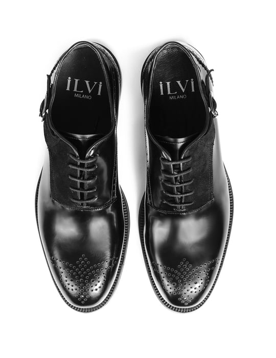 Verton Black Florentic Leather Men s Derby Shoe LV