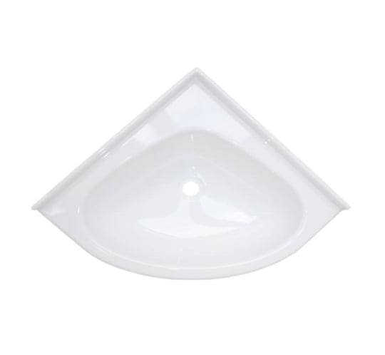 Comet Oval Köşe 420x420 mm Polistiren Lavabo
