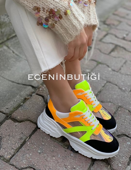 Misky - Spor Ayakkabı - Orange Neon | Ece'nin Butiği