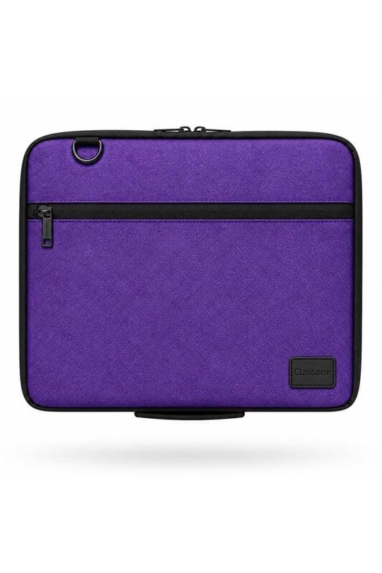 Classone 3in1 Serisi CLK143 13,14 inch Uyumlu Tablet Laptop El ve Omuz Çantası Mor
