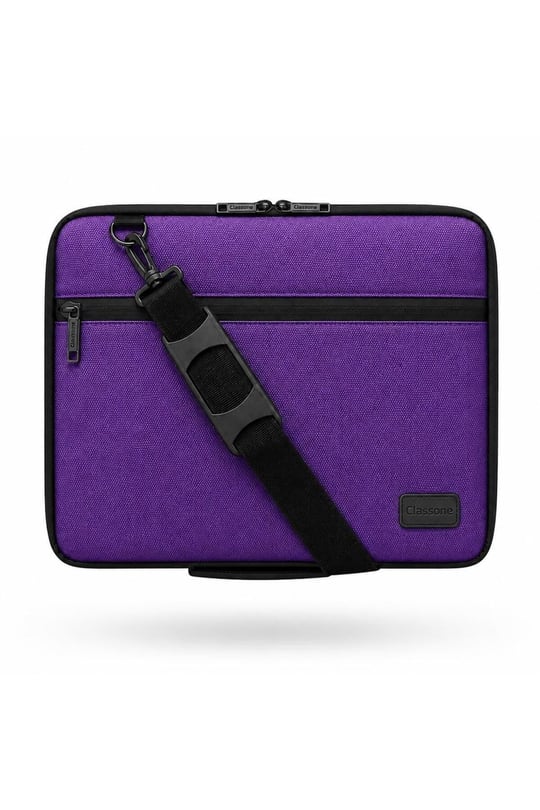 Classone 3in1 Serisi CLK143 13,14 inch Uyumlu Tablet Laptop El ve Omuz Çantası Mor