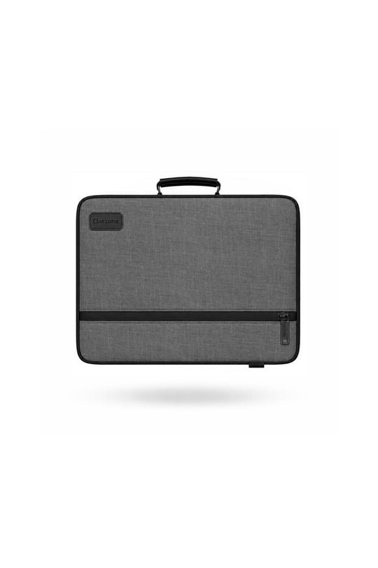 Classone 3in1 Serisi CLK144 13,14 inch Uyumlu Tablet Laptop El ve Omuz Çantası Keten Gri