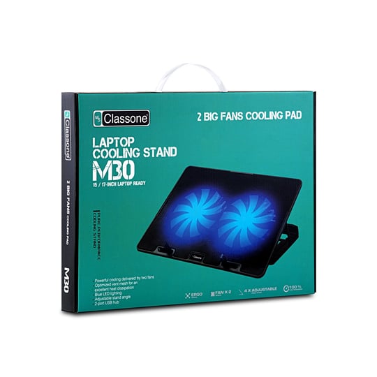 Classone M30 Mavi Led 15.6' Oyuncu Notebook Soğutucu + Kablosuz Mouse 