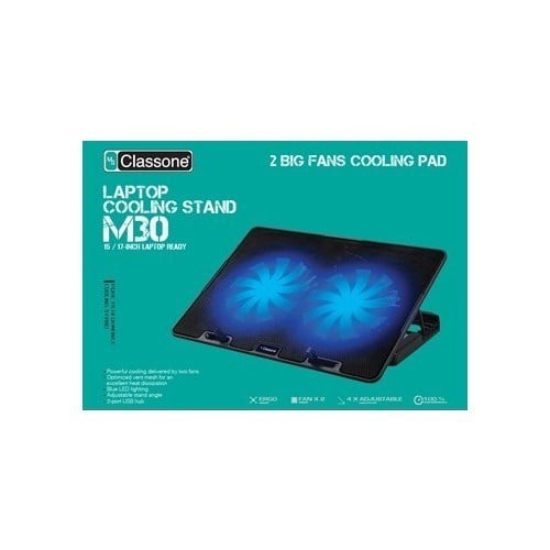 Classone M30 Mavi Led 15.6' Gaming Oyuncu Notebook Soğutucu