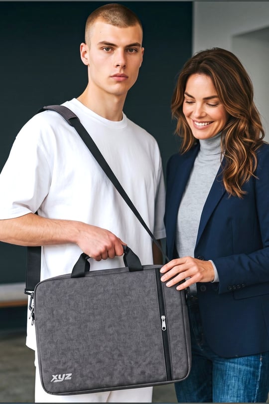 Classone WTX204 WTXpro Serisi Su Geçirmez 15.6 inch Laptop  Notebook El Çantası Gri