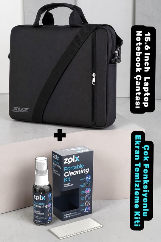 Classone XYZ-T20 15.6 Inch Macbook Notebook Çantası + Zolx Çok Fonksiyonlu Ekran Temizleme Seti