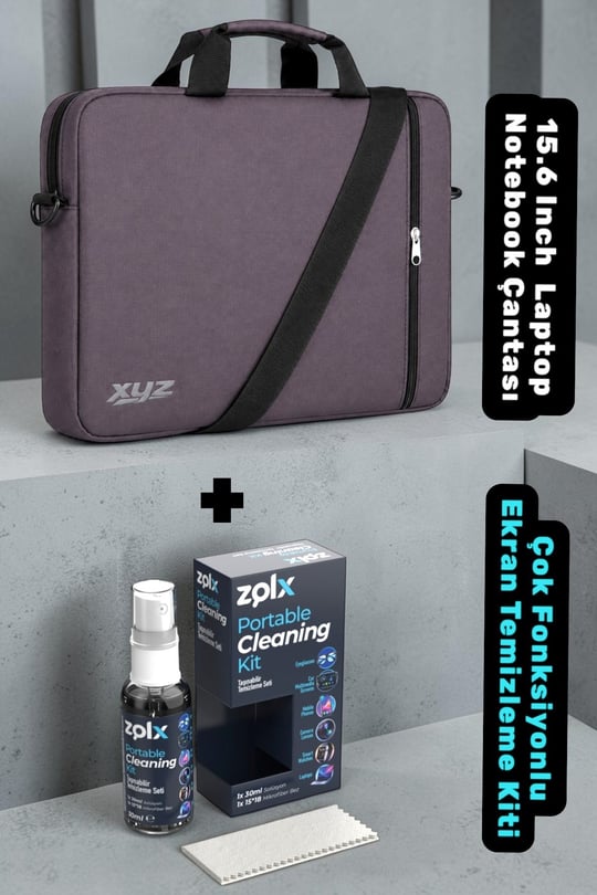 Classone XYZ-T24 15.6 Inch Macbook Notebook Çantası + Zolx Çok Fonksiyonlu Ekran Temizleme Seti