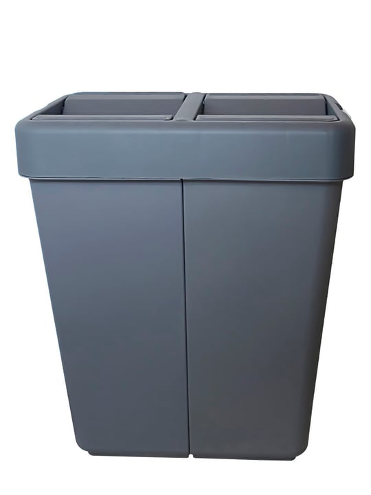 Motek 28 Litre Mini Tasarım Geri Dönüşüm Ofis/Ev/Çalışma Odası Çöp Kutusu Kovası Antrasit