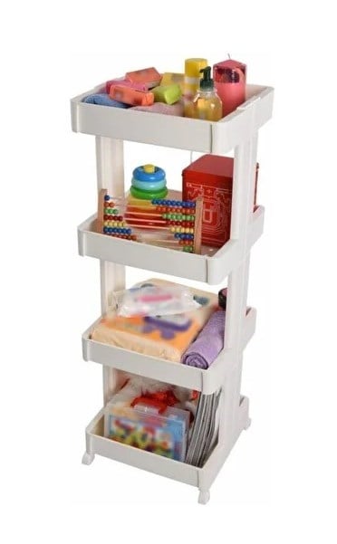 Motek big-04 Organızer 4'lü Raf Çok Amaçlı Dekoratif Modern Raf