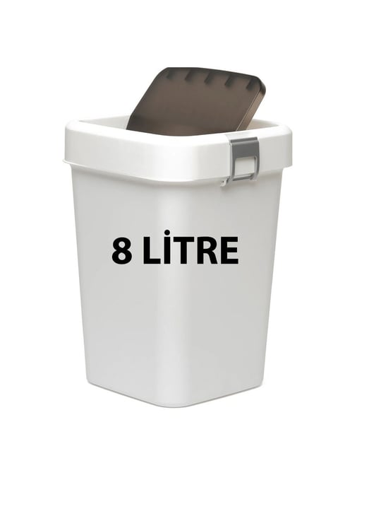 Motek COB-410 Comfort Dustbin 8 Litre Çöp Kutusu Kovası Beyaz