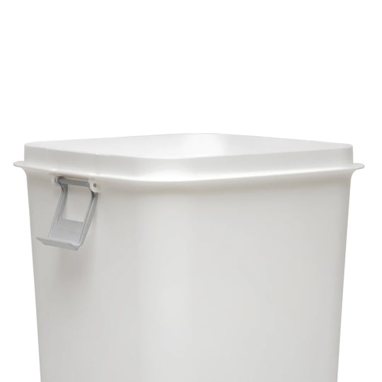 Motek Comfort 40 Litre Kilitli Hassas Kapaklı Yeni Nesil Çöp Kutusu Kovası Beyaz