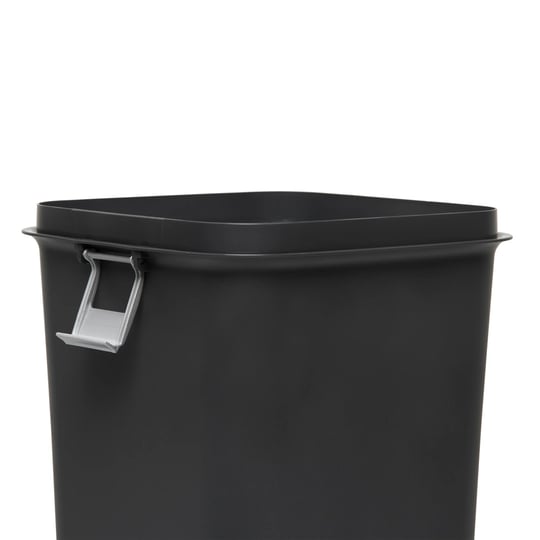 Motek Comfort 40 Litre Kilitli Hassas Kapaklı Yeni Nesil Çöp Kutusu Kovası Antrasit 