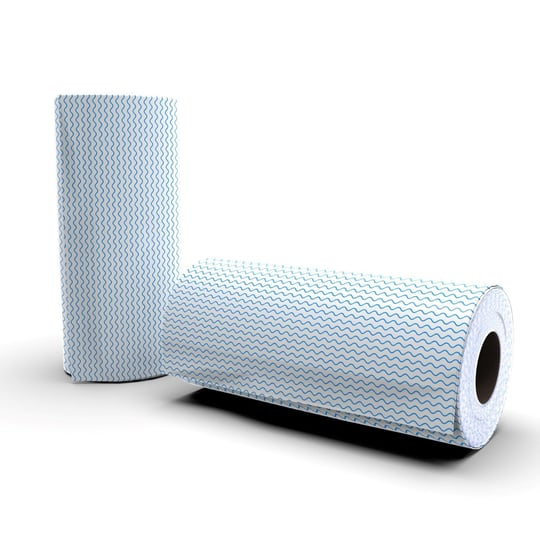 Technow 33 Yaprak Kopar Kullan Rulo Hassas Temizlik Bezi Mavi 25x30cm 5 Rulo Adet