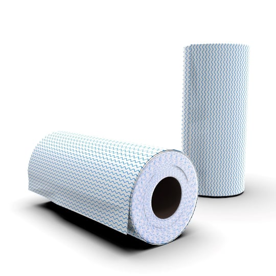 Technow 33 Yaprak Kopar Kullan Rulo Hassas Temizlik Bezi Mavi 25x30cm 5 Rulo Adet