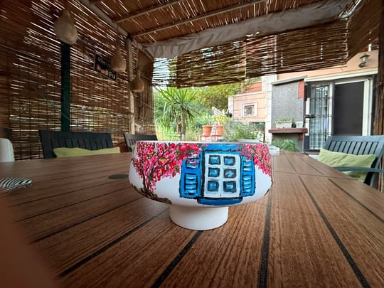 Technow Home 18x18 Dekoratif Orta Sehpa Çok Amaçlı Sunumluk Kase