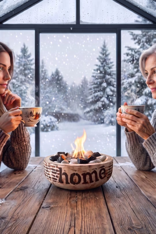 Technow Home-200 Masa Şöminesi Ateş Çukuru (200ml Bioetanol+Hazne+Söndürme Kapağı) 