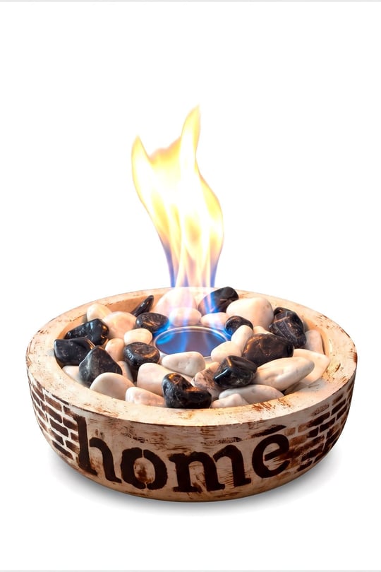 Technow Home-200 Masa Şöminesi Ateş Çukuru (200ml Bioetanol+Hazne+Söndürme Kapağı) 