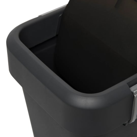 Technow Motek COB-412B 40 Litre Kilitli Hassas Kapaklı Çöp Kutusu Kovası + Temizlik Seti