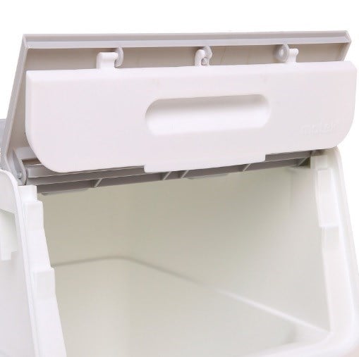 Technow Motek Freebox 12 Litre Gri Beyaz Gri Tekerlekli Organizer  2 Adet + Temizlik Seti
