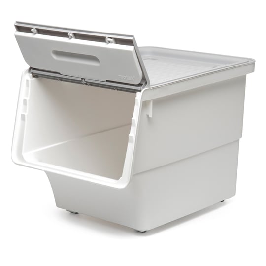 Technow Motek Freebox 12 Litre Gri Beyaz Gri Tekerlekli Organizer  2 Adet + Temizlik Seti