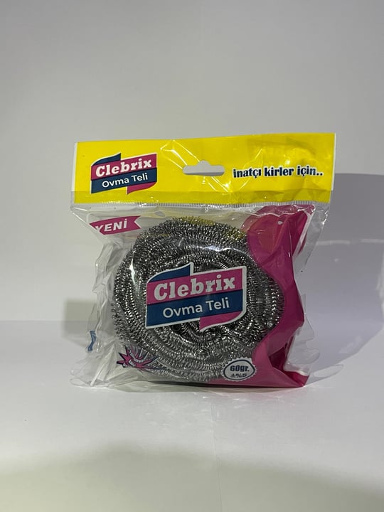 Technow Paslanmaz Çelik Büyük Endüstriyel Boy Bulaşık Ovma Teli Jumbo Boy 60 gr