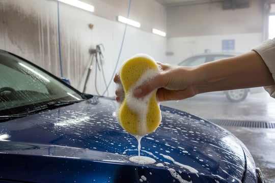 Technow Softtex Oto Yıkama Süngeri Araba Temizleme Köpükleme Ve Araç Yıkama Yumuşak Doku Oto Sünger