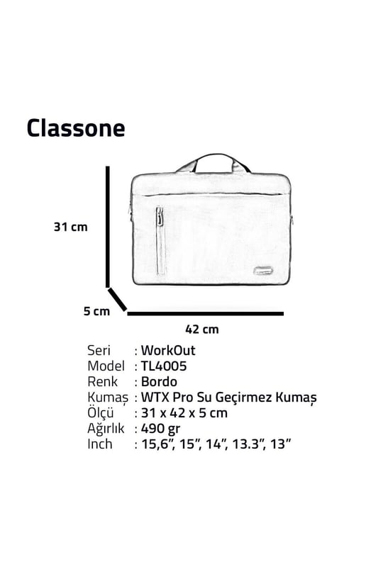 Tl4005-wl600 Wtxpro Su Geçirmez Kumaş 15,6