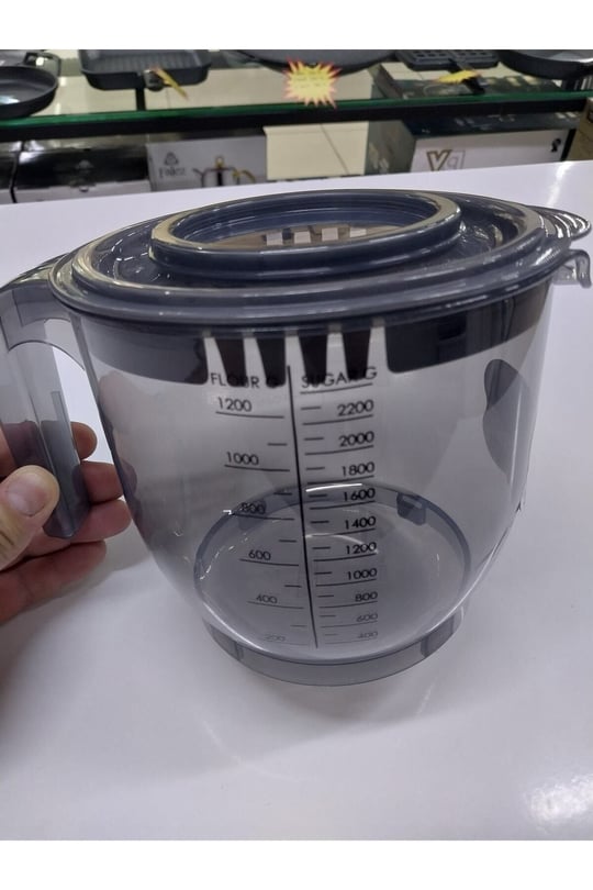 Vip Ahmet VP-023 2200ml Kumsal Kapaklı Çırpma Mikser Kabı
