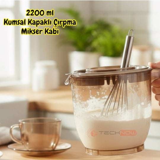 Vip Ahmet VP-023 2200ml Kumsal Kapaklı Çırpma Mikser Kabı