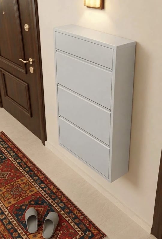 3 + 1 Kapaklı Metal Ayakkabılık