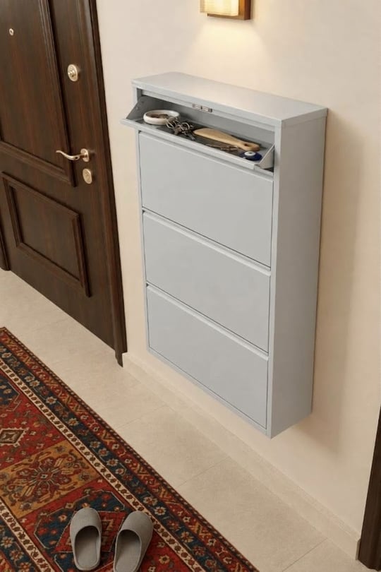 3 + 1 Kapaklı Metal Ayakkabılık