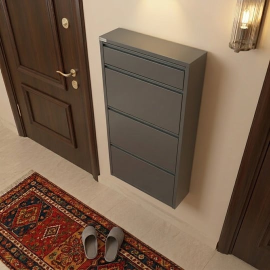 3 + 1 Kapaklı Metal Ayakkabılık