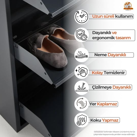 Antrasit Metal Ayakkabılık