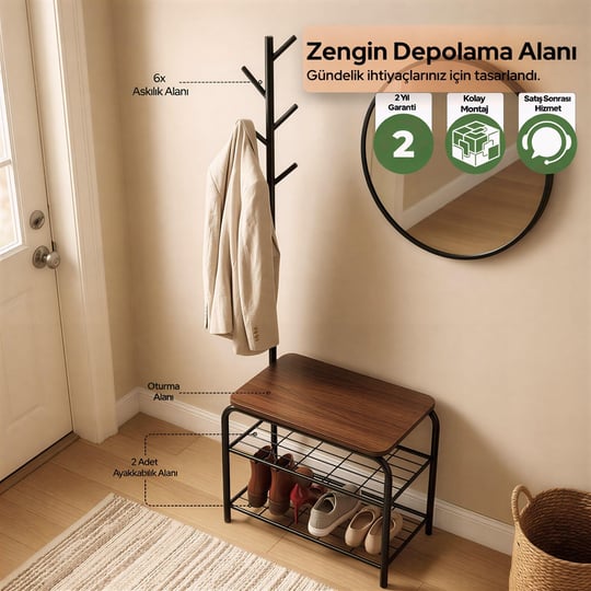 Eluf Askılık Pormanto