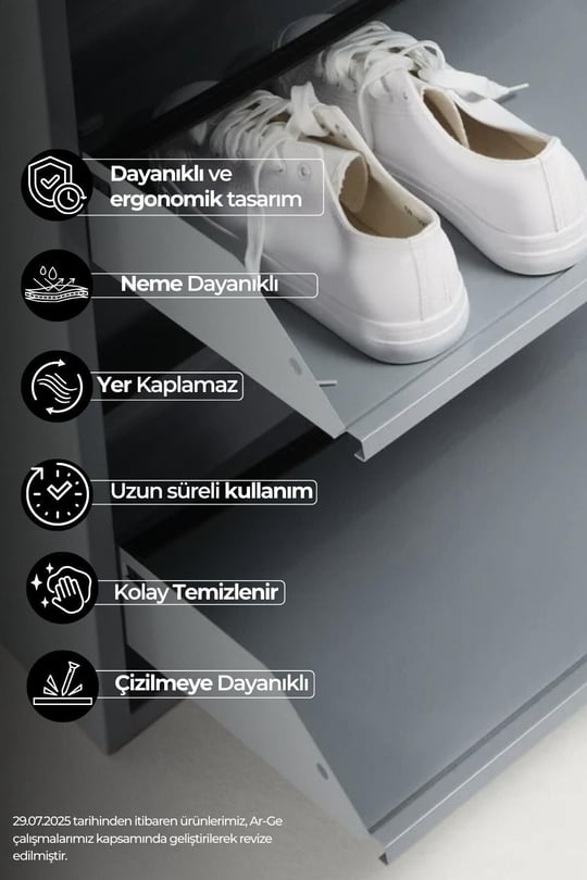 mobilyapratik 2'li Metal Ayakkabılık