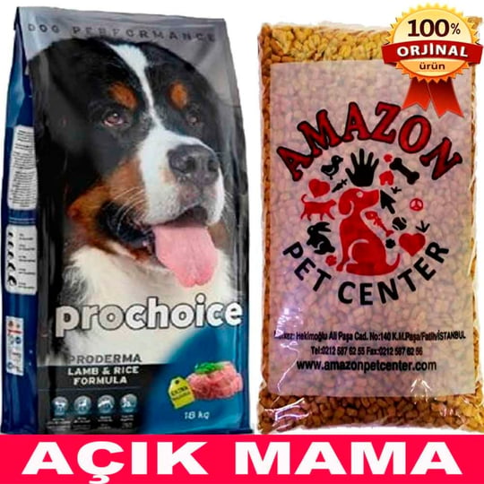 Pro Choice Proderma Kuzu Etli Köpek Maması Açık 1 Kg 32117349 Amazon Pet  Center