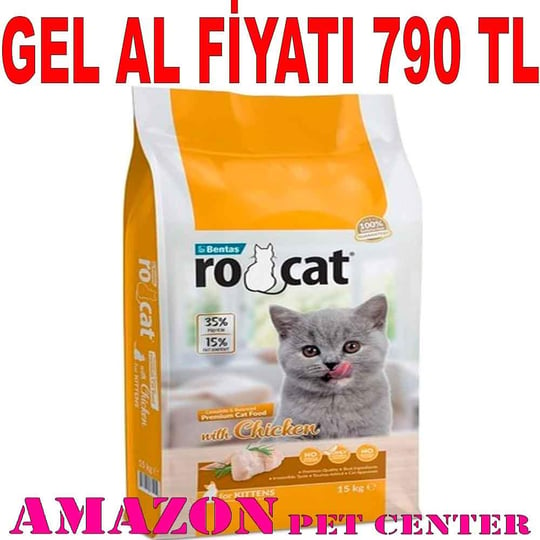 Rocat Kitten Yavru Kedi Maması Tavuklu 15 Kg 18541007 Amazon Pet Center