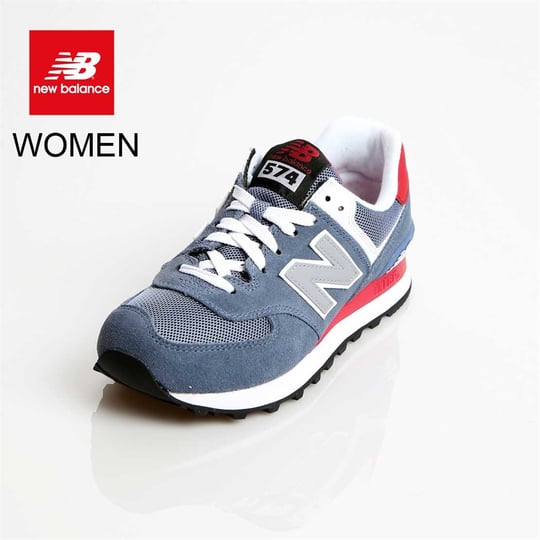 Kadın Spor Ayakkabı Kauçuk Taban ML574CPJ NEW BALANCE BLUE-RED | Marka Park