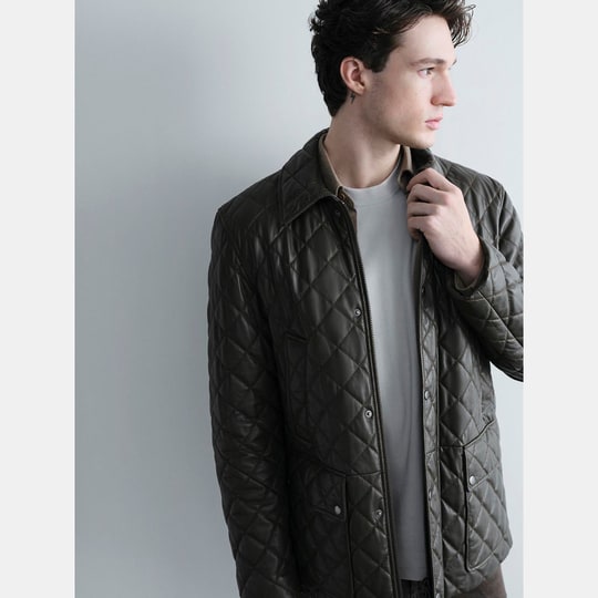 K14998 ERKEK KAPİTONELİ DERİ MONT