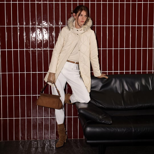 K15010 KADIN DERİ KABAN