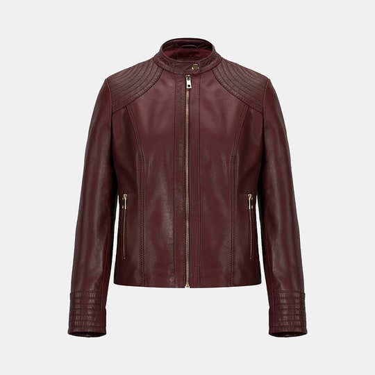 K15143 KADIN DERİ CEKET