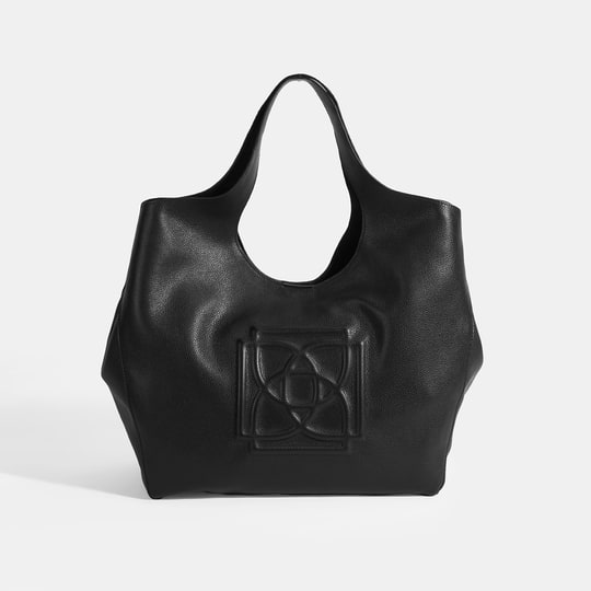 Kadın Siyah Deri Hobo Çanta