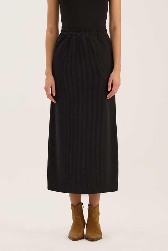 Basic Triko Etek Siyah