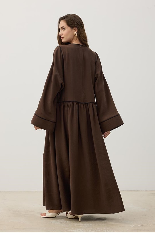 Kimono Kol Elbise Acı kahve
