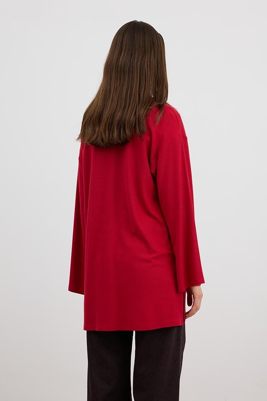 Ultrasoft Triko Tunik Kırmızı