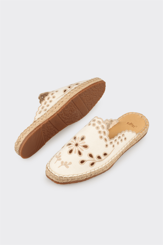 Ekru Kadın Espadril