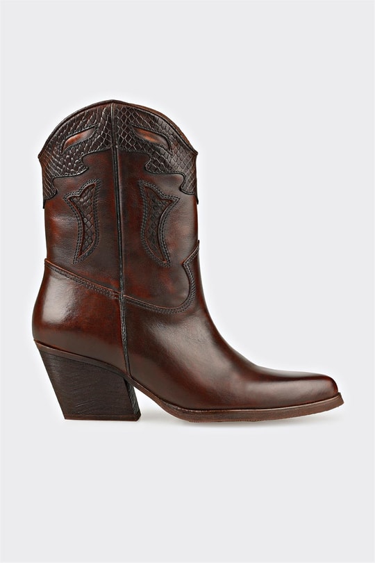 Kahve Deri Kadın Bot