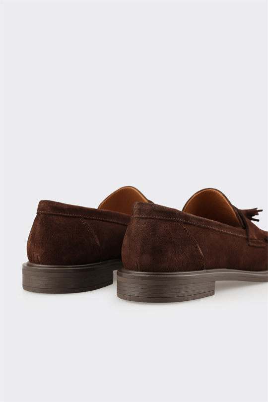 Kahve Deri Kadın Günlük Loafer