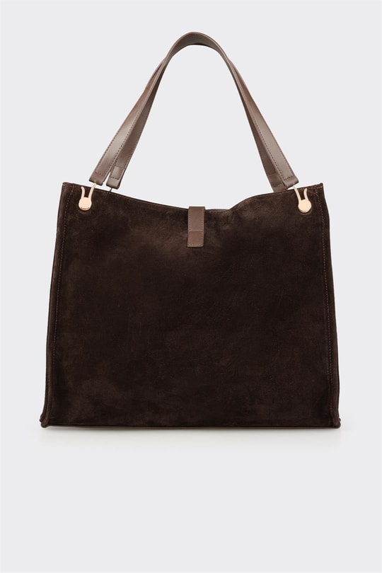 Kahve Kadın Büyük Omuz Çantası